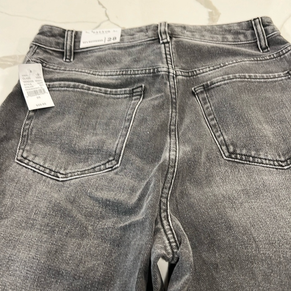 NWT Pacsun boyfriend jeans faded black denim 28